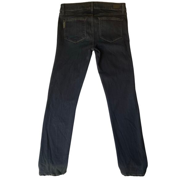 Paige Women Skyline Skinny Jeans size 28 Dark Blue Mid Rise Stretch Boot Cut - Picture 11 of 11
